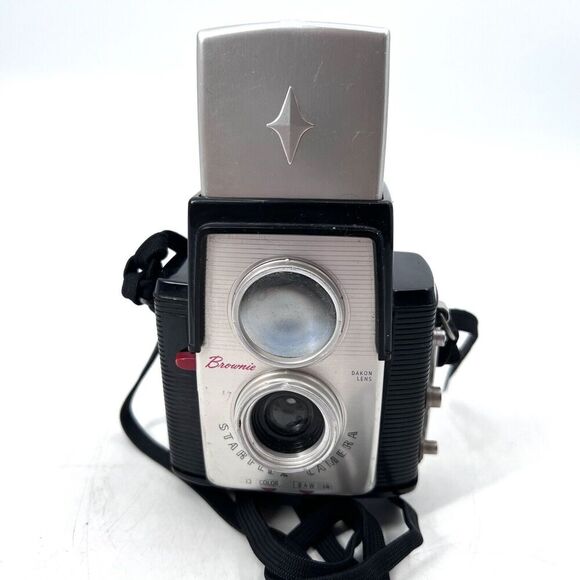 Vintage 1957 Kodak Brownie Starflex Camera with Dakon Lens - Picture 7 of 14